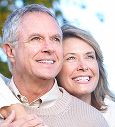 Happy elderly couple